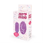 Фиолетовое виброяйцо Sexy Friend с 10 режимами вибрации - фото 1403480