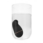 Черный клиторальный вакуум-волновой массажер Irresistible Kissable - фото 66405