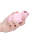 Розовый клиторальный вакуум-волновой массажер Irresistible Kissable - фото 66410