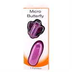 Лиловый клиторальный стимулятор MICRO BUTTERFLY в виде бабочки - фото 170668