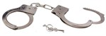 Серебристые металлические наручники с ключиками - фото 267983