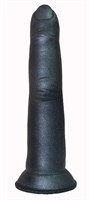 Черный анальный стимулятор в виде пальца на присоске - 15 см. - фото 162630