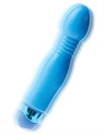 Голубой гибкий вибромассажер Powder Puff Massager - 17,1 см. - фото 163489