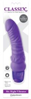 Фиолетовый вибромассажер Classix Mr. Right Vibrator - 18,4 см. - фото 165516