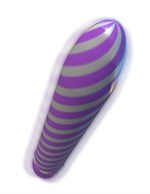 Фиолетовый вибратор Sweet Swirl Vibrator - 21,3 см. - фото 165523