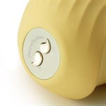 Желтый вакуум-волновой стимулятор с вибрацией и базой-ночником Cuddly Bird - фото 93348