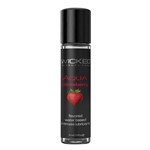 Лубрикант с ароматом клубники Wicked Aqua Strawberry - 30 мл. - фото 1363883