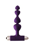 Фиолетовая анальная вибропробка-елочка New Edition Excellence - 15 см. - фото 177915
