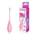Нежно-розовый каплевидный вагинальный шарик со шнурком - фото 164784