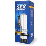 Прозрачная вакуумная помпа Sex Expert со шкалой - фото 1433510