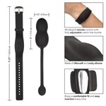 Черные вагинальные виброшарики с браслетом-пультом Wristband Remote Ultra-Soft Kegel System - фото 93735
