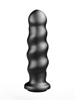 Черная насадка на трусики харнесс Platinum - 16,9 см. 119115