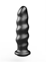 Черная насадка на трусики харнесс Platinum - 16,9 см. 119115