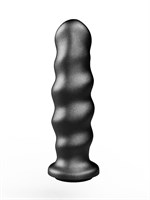 Черная насадка на трусики харнесс Platinum - 16,9 см. 119115