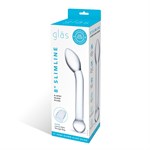 Прозрачный стеклянный фаллос для точки G Slimline G-Spot - 20 см. 119343