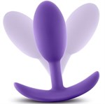 Фиолетовая анальная пробка Wearable Vibra Slim Plug Medium - 10,1 см.  - фото 162458