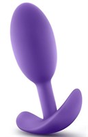 Фиолетовая анальная пробка Wearable Vibra Slim Plug Medium - 10,1 см.  - фото 162459