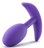 Фиолетовая анальная пробка Wearable Vibra Slim Plug Medium - 10,1 см.  - фото 162460