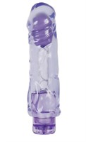 Фиолетовый вибратор-реалистик CHUBBY FUN VIBE - 19 см. - фото 161698