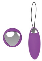 Фиолетовое перезаряжаемое виброяйцо Remote Duo Pleasure - фото 93791