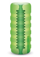 Зеленый мастурбатор с вибрацией Zolo Original Squeezable Vibrating Stroker 119384 - фото 164015