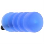 Голубой мастурбатор с вибрацией Zolo Backdoor Squeezable Vibrating Stroker - фото 164017