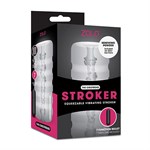 Прозрачный мастурбатор с вибрацией Zolo Girlfriend Squeezable Vibrating Stroker 119386 - фото 164021