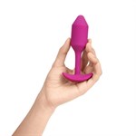 Розовая пробка для ношения с вибрацией Snug Plug 2 - 11,4 см. - фото 1364054