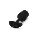 Черная пробка для ношения с вибрацией Snug Plug 4 - 14 см. - фото 93813