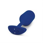 Синяя пробка для ношения с вибрацией Snug Plug 4 - 14 см. - фото 1364063