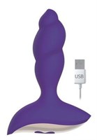 Фиолетовый спиралевидный вибромассажер - 8,5 см. - фото 165871