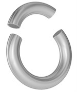Серебристое магнитное кольцо-утяжелитель - фото 1403977