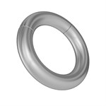 Серебристое магнитное кольцо-утяжелитель - фото 269414