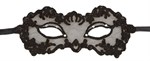 Черная ажурная маска Lingerie Mask - фото 173775
