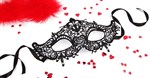 Черная ажурная текстильная маска  Памелла  - фото 269513