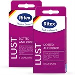 Рифленые презервативы RITEX LUST с пупырышками - 8 шт. - фото 1364120