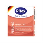 Презервативы анатомической формы с накопителем RITEX PERFECT FIT - 3 шт. - фото 167525