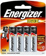 Батарейки Energizer MAX E91/AA 1,5V - 4 шт. - фото 178691