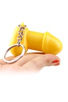 Желтый брелок для ключей в форме пениса - фото 94046