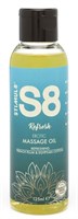 Массажное масло S8 Massage Oil Refresh с ароматом сливы и хлопка - 125 мл. - фото 94121