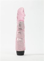Розовый вибратор-реалистик - 22,5 см. - фото 67333