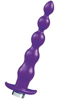 Фиолетовая анальная перезаряжаемая виброцепочка VeDO Quaker - 21 см. - фото 189890