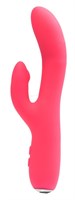 Розовый вибромассажер VeDO Rockie с клиторальным отростком - 21,9 см. - фото 94725