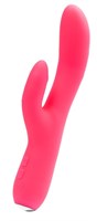 Розовый вибромассажер VeDO Rockie с клиторальным отростком - 21,9 см. - фото 94724
