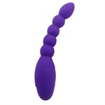 Фиолетовый анальный вибростимулятор-елочка Lovers Beads - 19 см. - фото 180112