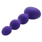 Фиолетовый анальный вибростимулятор Anal Beads S - 14,5 см.  - фото 173088