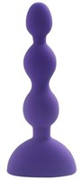 Фиолетовый анальный вибростимулятор Anal Beads S - 14,5 см.  - фото 173087