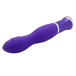 Фиолетовый вибратор ECSTASY Rippled Vibe - 19,5 см. - фото 160384