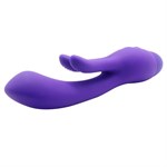 Фиолетовый вибратор INDULGENCE Frolic Bunny - 18,5 см. - фото 160941