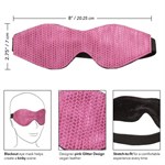 Розово-черная маска на резинке Tickle Me Pink Eye Mask - фото 163498